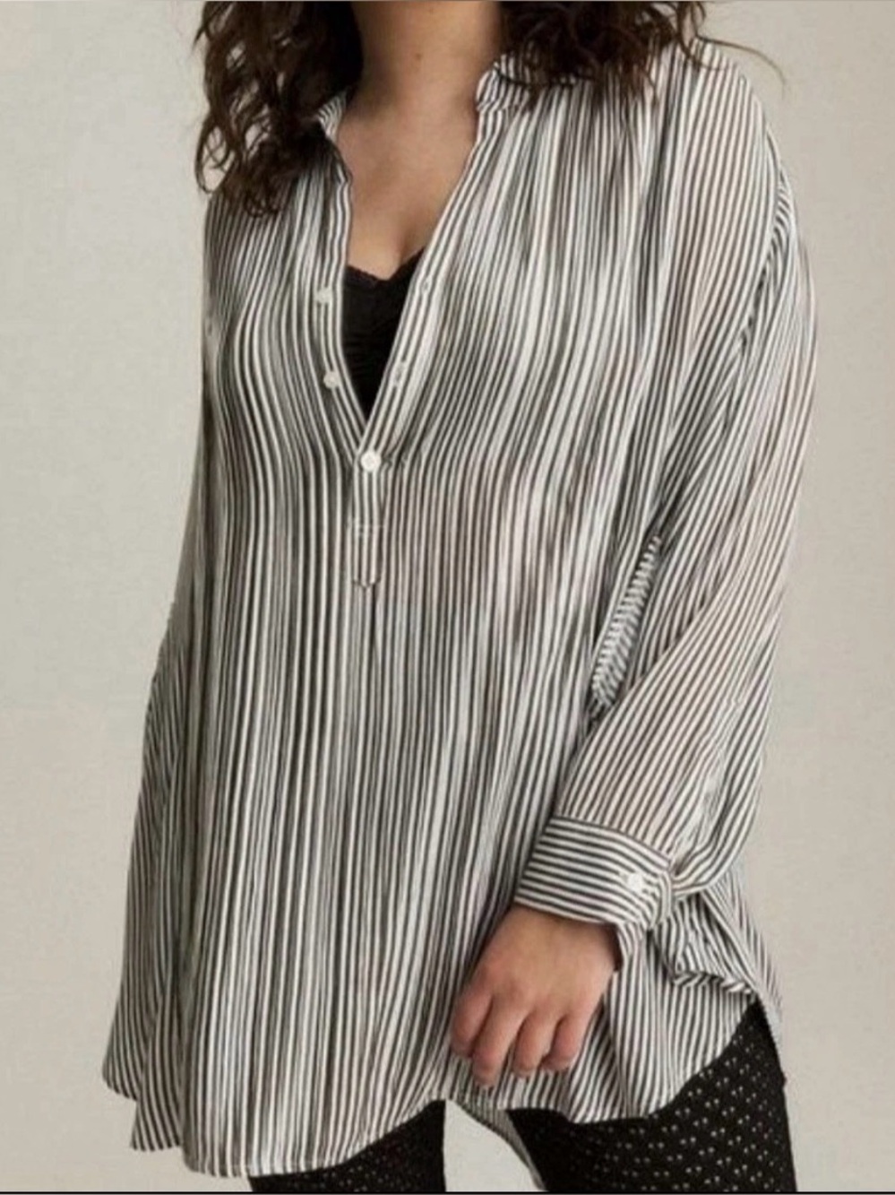 Torrid 2X Festi Boho Button-Up Relaxed Tunic Plus Top EUC